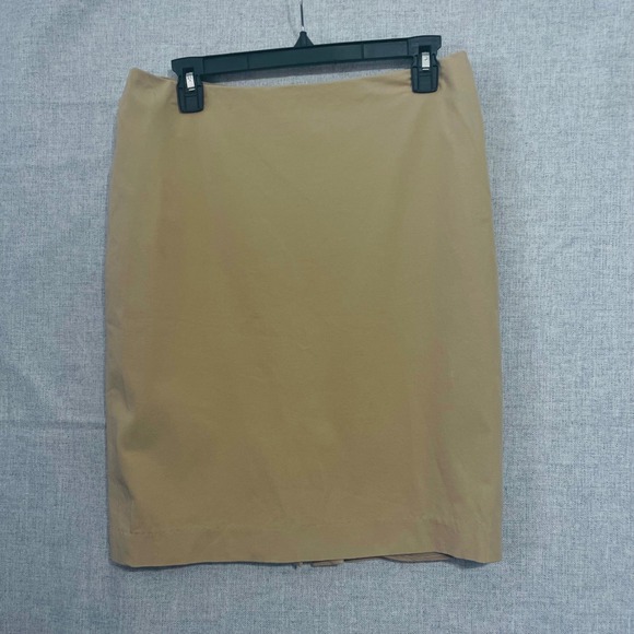 Talbots Women Tan Khaki Pencil Skirt Size 6 Knee Length Business Casual - Picture 6 of 8